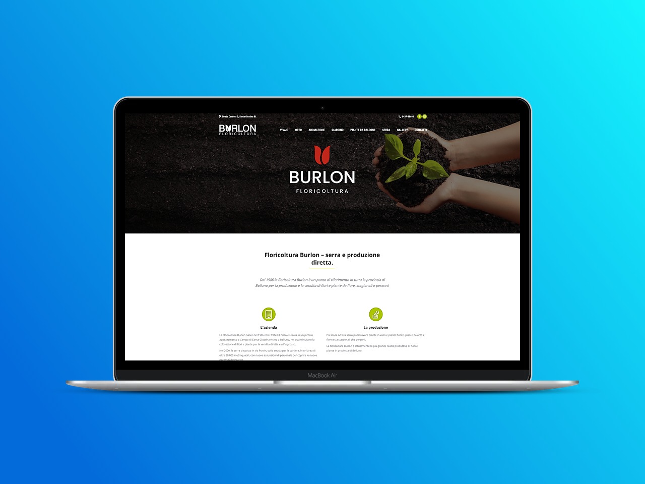 floricoltura Burlon - creazione sito internet | GIAMP