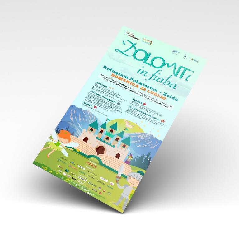 dolomiti in fiaba - grafica locandina e social | GIAMP