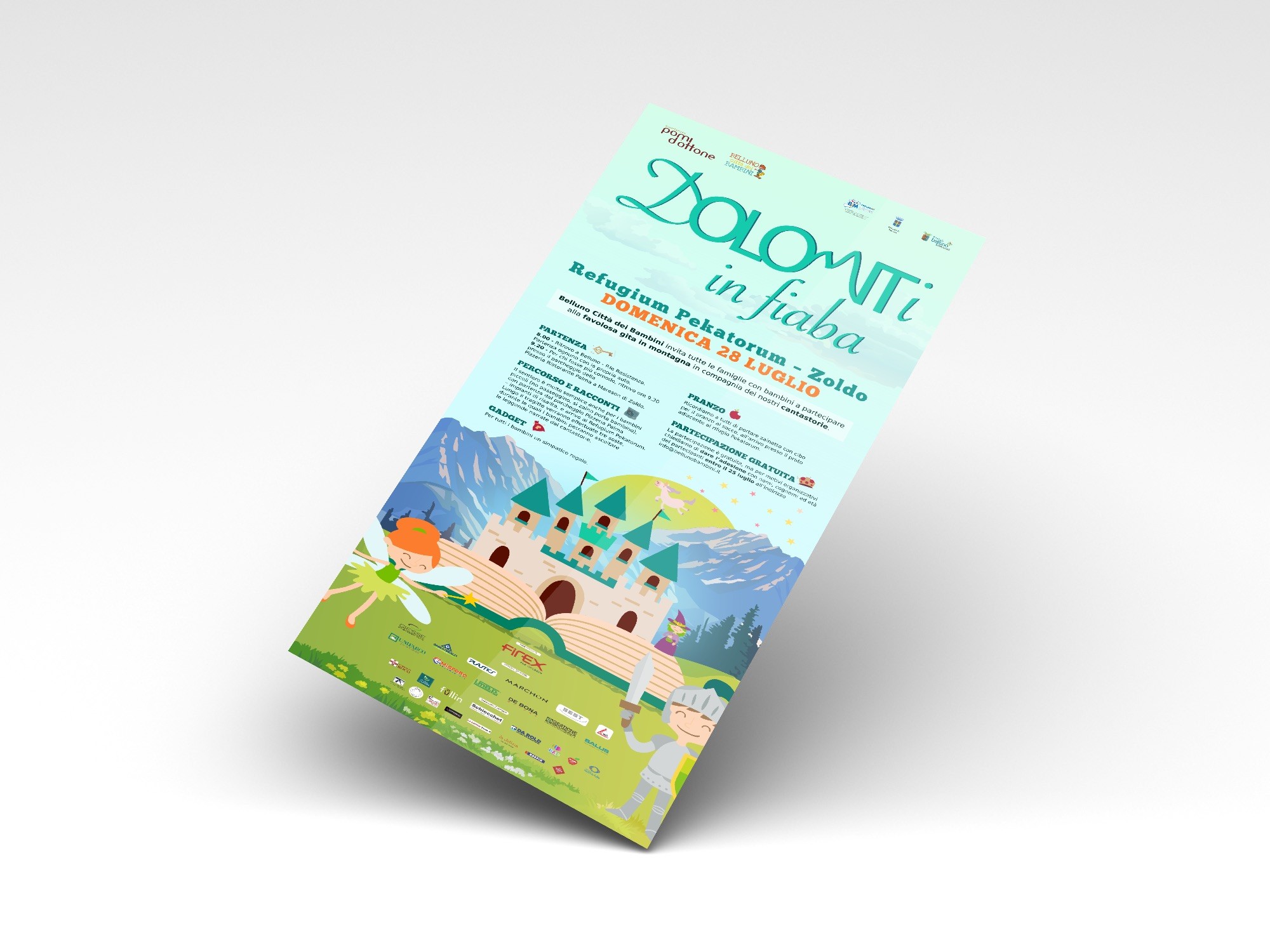 dolomiti in fiaba - grafica locandina e social | GIAMP