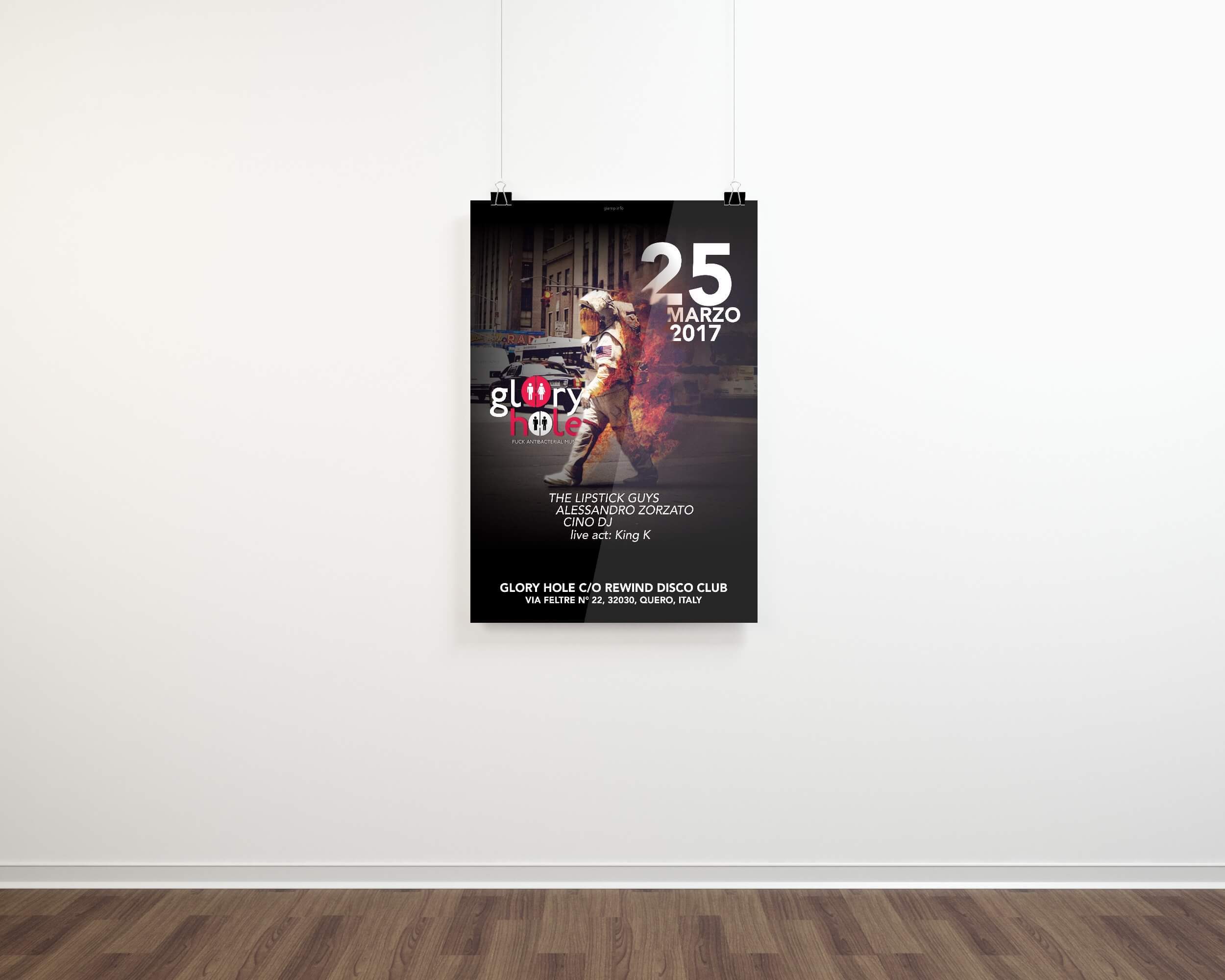 Glory Hole - creazione grafica della locandina | GIAMP