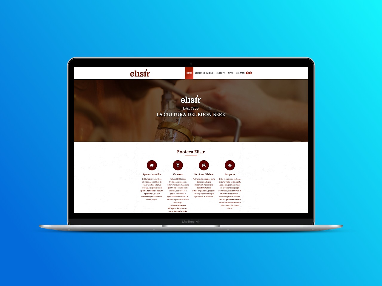 Enoteca Elisir | GIAMP - creazione sito internet
