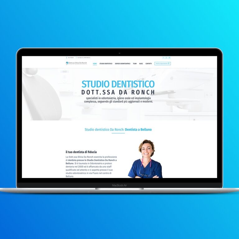 realizzazione sito studio dentistico da ronch belluno