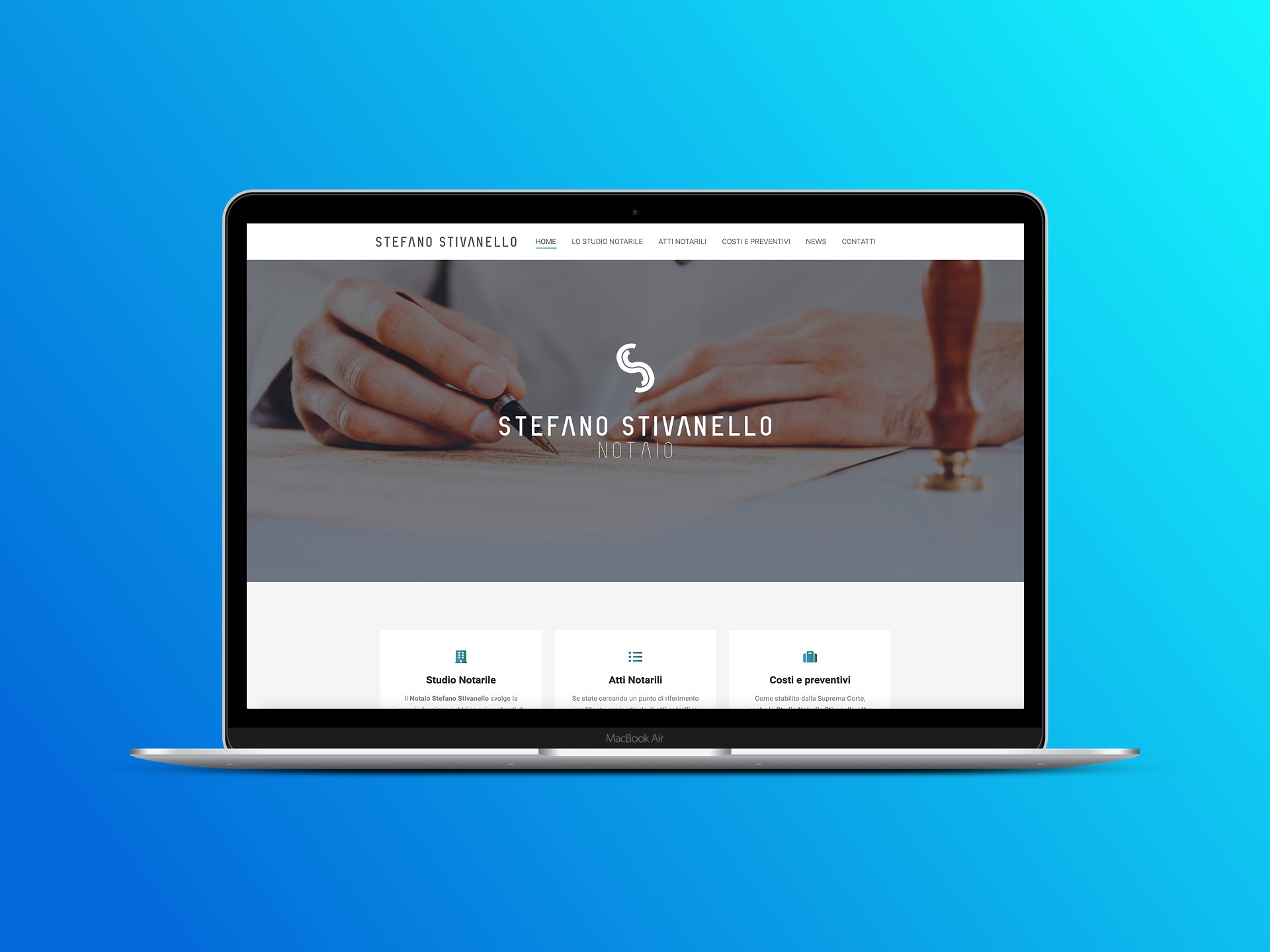 creazione sito web per notaio stivanello belluno