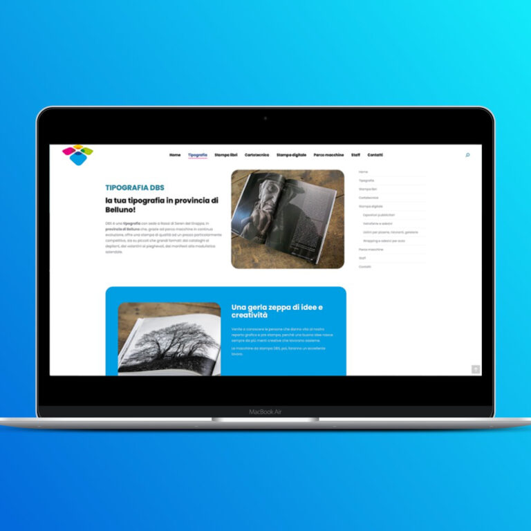 realizzazione sito internet tipografia