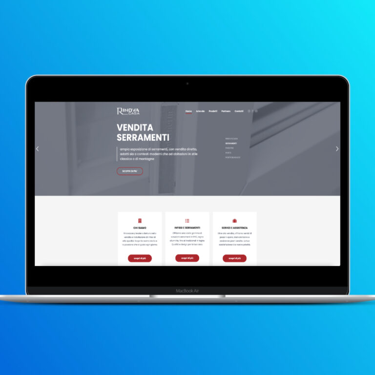realizzazione sito internet rivenditore serramenti belluno